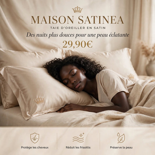 Taie d'oreiller en satin de polyester Maison Satinéa, seconde vue