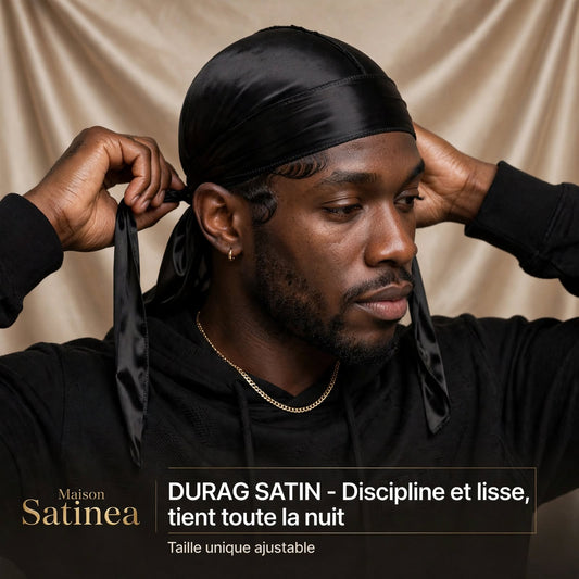 Durag en satin longue queue Maison Satinéa