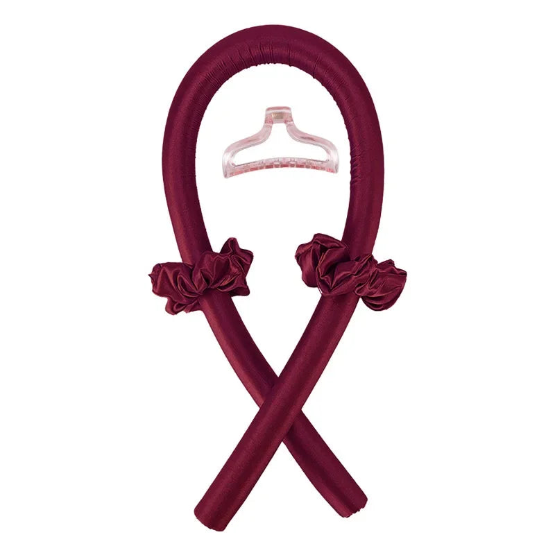 Boucleur de cheveux sans chaleur, coloris Bordeaux