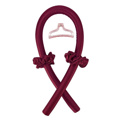 Boucleur de cheveux sans chaleur, coloris Bordeaux